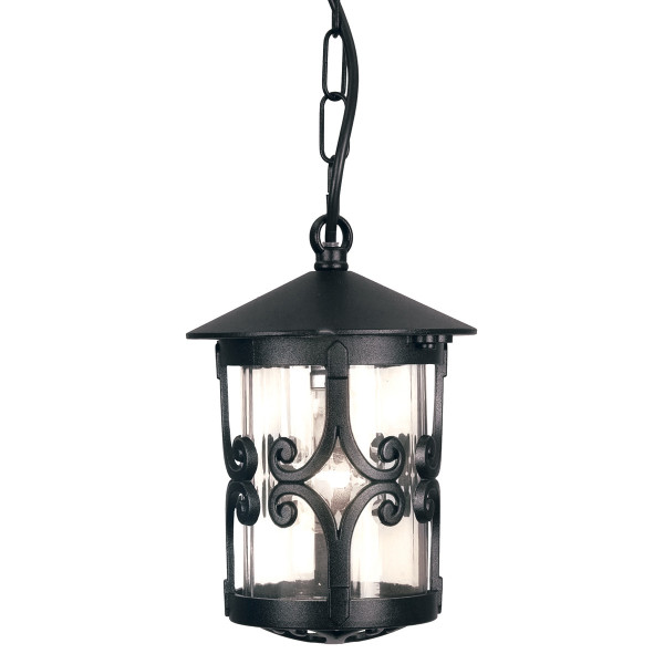 Lampa sufitowa zewnętrzna Hereford czarna 1 x E27 x 60W IP23 Elstead 931260