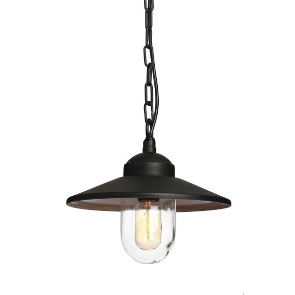 Lampa sufitowa zewnętrzna Klampenborg czarna 1 x E27 x 60W IP44 Elstead 931405