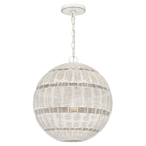 Lampa sufitowa zewnętrzna LINDENDALE antyczna biel 1xE27x60W IP44 Quoizel 931237