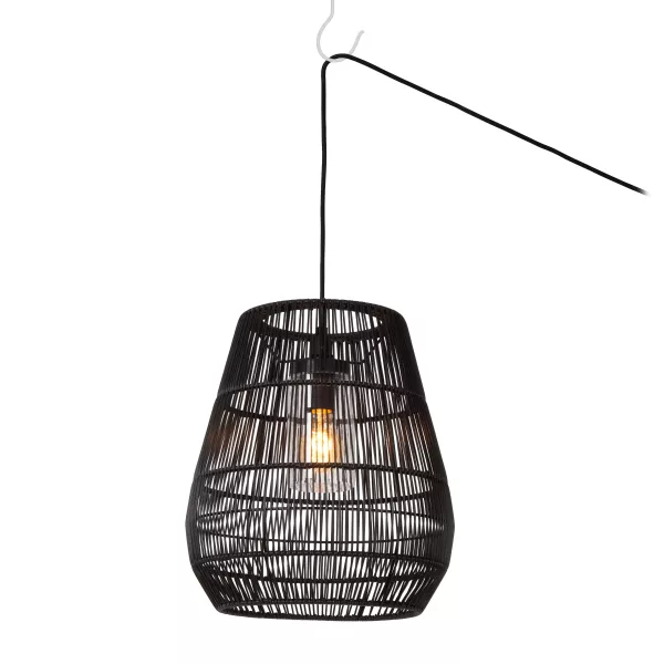 Lampa sufitowa zewnętrzna NERIDA czarna 1 x E27 x 40W IP44 Lucide 931398