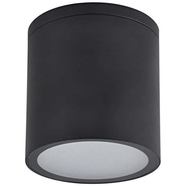 Lampa sufitowa zewnętrzna OHIO czarna 1 x GU10 x 10W IP54 Polux 931851