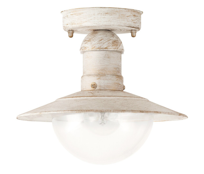 Lampa sufitowa zewnętrzna Oslo biała antyczna 1 x E27 x 60W IP44 Rabalux 931331