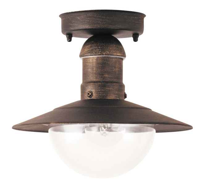 Lampa sufitowa zewnętrzna Oslo złoto antyczne 1 x E27 x 60W IP44 Rabalux 931406
