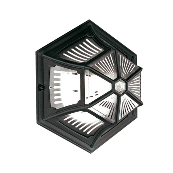 Lampa sufitowa zewnętrzna Parish czarna 1 x E27 x 60W IP44 Elstead 931209