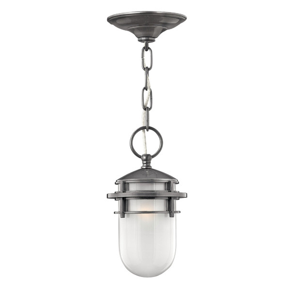 Lampa sufitowa zewnętrzna Reef szara 1 x E27 x 60W IP23 Hinkley 931229