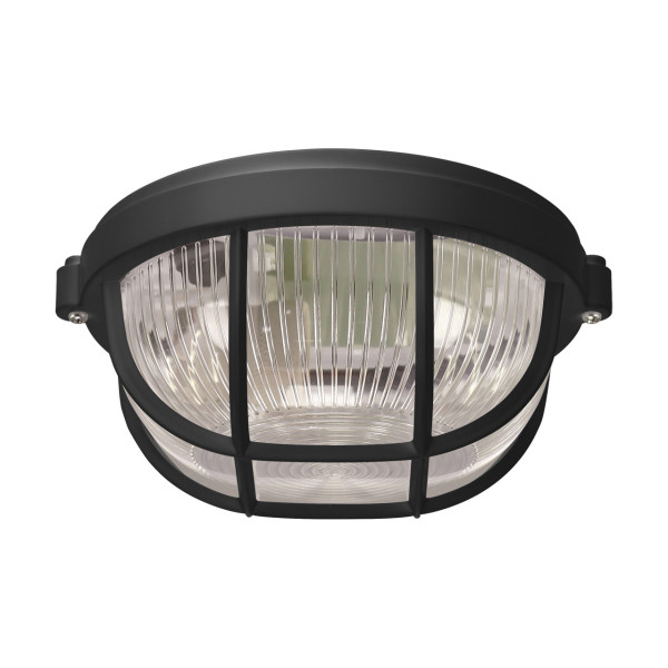 Lampa sufitowa zewnętrzna SALTO czarno-przezroczysty 1xE27x10W IP65 Struhm 931324