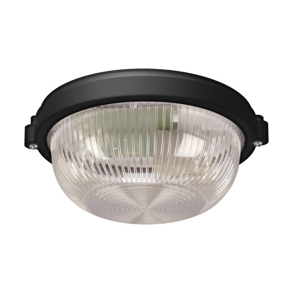 Lampa sufitowa zewnętrzna SALTO czarno-przezroczysty 1xE27x10W IP65 Struhm 931314
