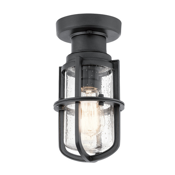 Lampa sufitowa zewnętrzna Suri teksturowana czerń 1xE27x40W IP44 Kichler 931313