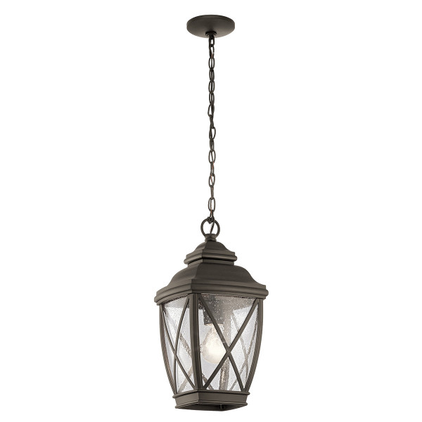 Lampa sufitowa zewnętrzna Tangier stary brąz 1 x E27 x 60W IP44 Kichler 931867