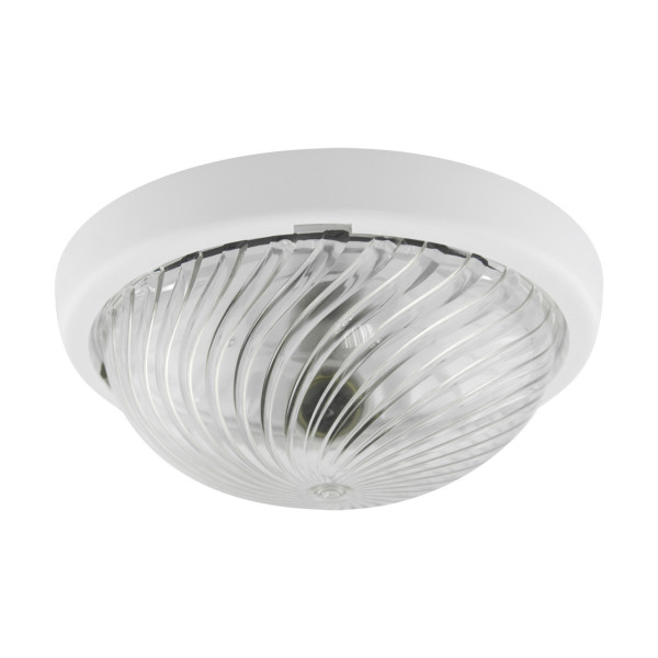 Lampa sufitowa zewnętrzna WIR biała 1 x E27 x 75W IP44 Struhm 931276