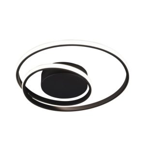 Lampa sufitowa ZIBAL czarno-biała LED 1x22W Ciepła biel 2200lm RL 817856