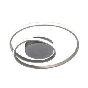 Lampa sufitowa ZIBAL srebrno-biała LED 1x22W Ciepła biel 2200lm RL 817840