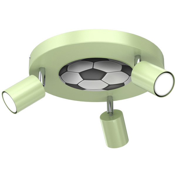 Lampa sufitowa zielono-biała-czarna Fun 3xGU10x8W Luminex 863575