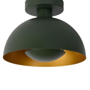 Lampa sufitowa zielono-złota SIEMON 1xE27x40W wym: 19x25x25 cm Lucide 818136