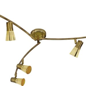 Lampa sufitowa złota ARENA 6xE14x40W wym: 13x102x102 cm Candellux 860223