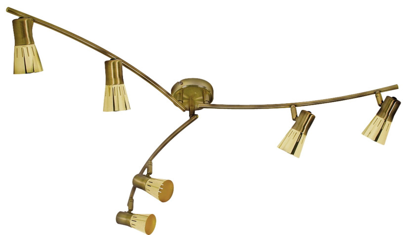 Lampa sufitowa złota ARENA 6xE14x40W wym: 13x102x102 cm Candellux 860223