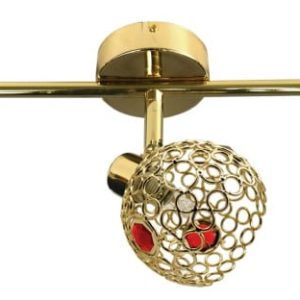 Lampa sufitowa złota ARON 3xG9x40W wym: 17x55x10 cm Candellux 863989