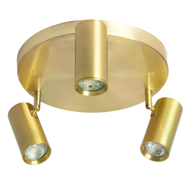 Lampa sufitowa złota Christiano 3xGU10x40W wym: 18x30x30 cm Abruzzo 860297