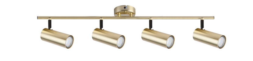 Lampa sufitowa złota COLLY 4xGU10x15W wym: 18x76x9 cm Candellux 924363