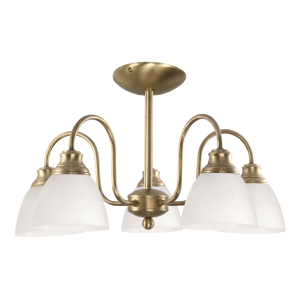 Lampa sufitowa złota do kuchni EDYLIT 5xE27 POSEJDON 7-610 1048096