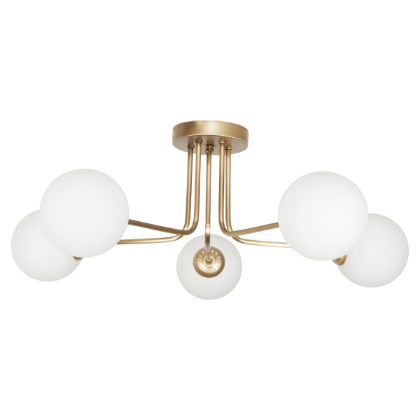 Lampa sufitowa złota do salonu EDYLIT retro 5xE14 COMO złoty 14-810 1047946