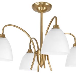 Lampa sufitowa złota do salonu klasyczna EDYLIT 4xE27 LISA 14-661 1048215