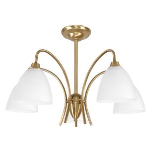 Lampa sufitowa złota do salonu klasyczna EDYLIT 5xE27 LISA 14-660 1048110 Lampa sufitowa złota do salonu klasyczna EDYLIT 5xE27 LISA 14-660 1048110