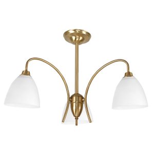 Lampa sufitowa złota do salonu retro EDYLIT 3xE27 LISA 14-662 1048223 Lampa sufitowa złota do salonu retro EDYLIT 3xE27 LISA 14-662 1048223