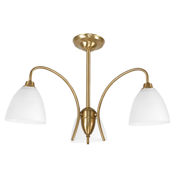Lampa sufitowa złota do salonu retro EDYLIT 3xE27 LISA 14-662 1048223