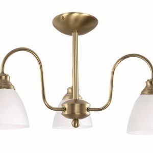 Lampa sufitowa złota EDYLIT biały klosz EDYLIT 3xE27 POSEJDON 7-612 1048182 Lampa sufitowa złota EDYLIT biały klosz EDYLIT 3xE27 POSEJDON 7-612 1048182