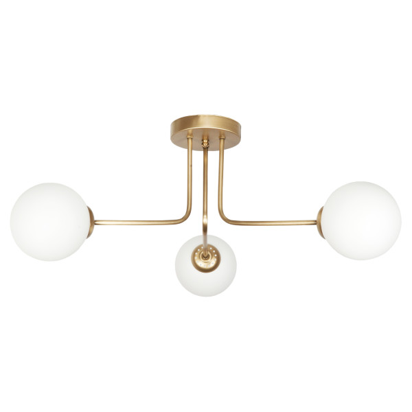 Lampa sufitowa złota kule białe do salonu EDYLIT 3xE14 COMO ZŁOTY 14-812 1047914