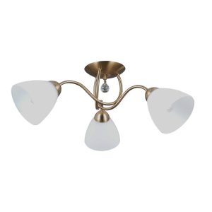 Lampa sufitowa złota LUGANO 3xE27x40W wym: 20x50x50 cm Italux 860533 Lampa sufitowa złota LUGANO 3xE27x40W wym: 20x50x50 cm Italux 860533