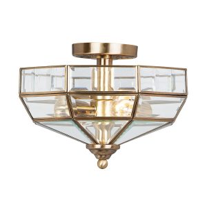 Lampa sufitowa złota Old Park 2xE27x60W wym: 23x32x32 cm Elstead 860745 Lampa sufitowa złota Old Park 2xE27x60W wym: 23x32x32 cm Elstead 860745