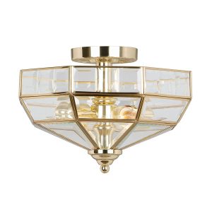 Lampa sufitowa złota Old Park 2xE27x60W wym: 23x32x32 cm Elstead 821482 Lampa sufitowa złota Old Park 2xE27x60W wym: 23x32x32 cm Elstead 821482