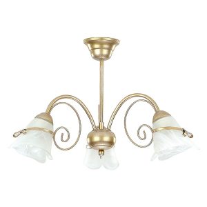 Lampa sufitowa złota patyna Kokarda 3xE14x15W wym: 34x58x58 cm Luminex 860438 Lampa sufitowa złota patyna Kokarda 3xE14x15W wym: 34x58x58 cm Luminex 860438