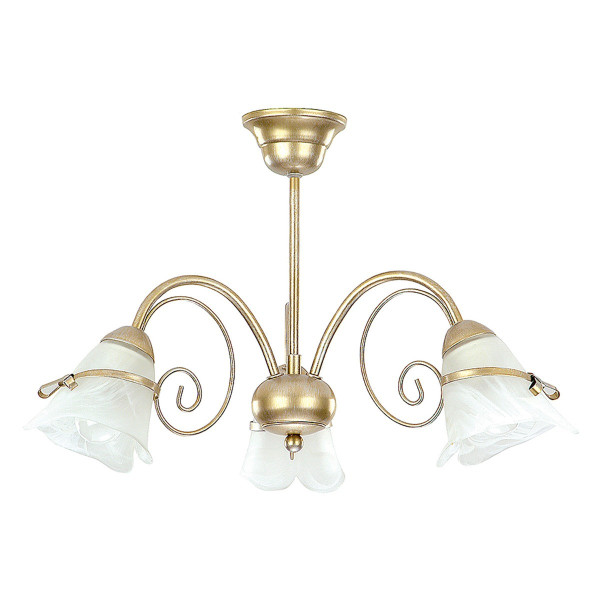 Lampa sufitowa złota patyna Kokarda 3xE14x15W wym: 34x58x58 cm Luminex 860438