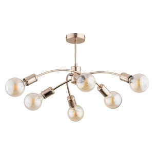 Lampa sufitowa złota RALPH 6xE27x15W wym: 31x54x54 cm Alfa 821477 Lampa sufitowa złota RALPH 6xE27x15W wym: 31x54x54 cm Alfa 821477