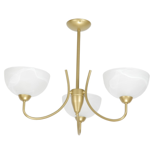 Lampa sufitowa złota retro EDYLIT 3xE27 ROSITA 7-492 1047966