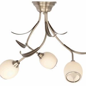 Lampa sufitowa złota retro vintage EDYLIT 3xE14 MARKOS ECRU 152P 1046691 Lampa sufitowa złota retro vintage EDYLIT 3xE14 MARKOS ECRU 152P 1046691