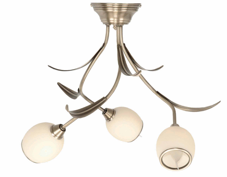Lampa sufitowa złota retro vintage EDYLIT 3xE14 MARKOS ECRU 152P 1046691