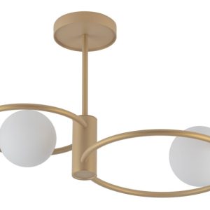 Lampa sufitowa złoto-biała Aqua 2xG9x12W wym: 37x55x32 cm Sigma Lighting 860794 Lampa sufitowa złoto-biała Aqua 2xG9x12W wym: 37x55x32 cm Sigma Lighting 860794