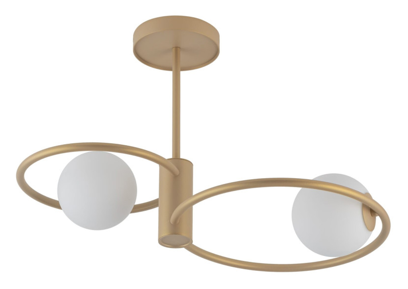 Lampa sufitowa złoto-biała Aqua 2xG9x12W wym: 37x55x32 cm Sigma Lighting 860794