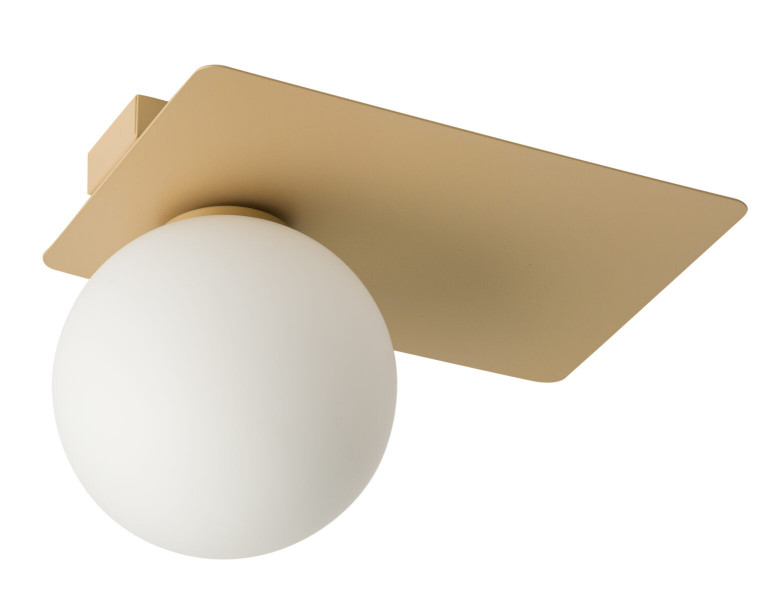 Lampa sufitowa złoto-biała Argon 1xG9x12W wym: 19x25x17 cm Sigma Lighting 863784