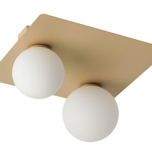 Lampa sufitowa złoto-biała Argon 2xG9x12W wym: 19x33x33 cm Sigma Lighting 863961 Lampa sufitowa złoto-biała Argon 2xG9x12W wym: 19x33x33 cm Sigma Lighting 863961