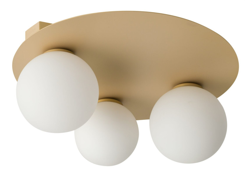 Lampa sufitowa złoto-biała Argon 3xG9x12W wym: 19x40x40 cm Sigma Lighting 864097