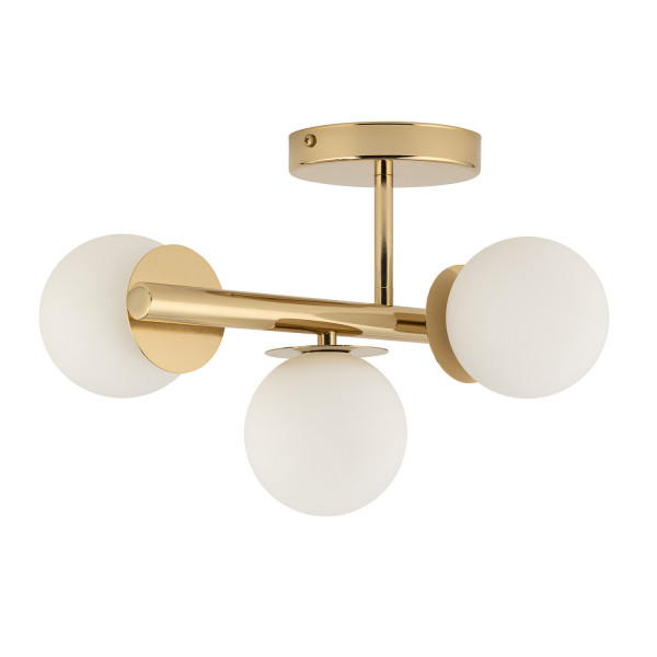 Lampa sufitowa złoto-biała AVOLA 3xG9x12W wym: 23x30x24 cm Sigma Lighting 863725