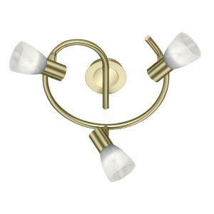 Lampa sufitowa złoto-biała LEVISTO 3xE14x40W wym: 21x30x30 cm Trio 860312 Lampa sufitowa złoto-biała LEVISTO 3xE14x40W wym: 21x30x30 cm Trio 860312