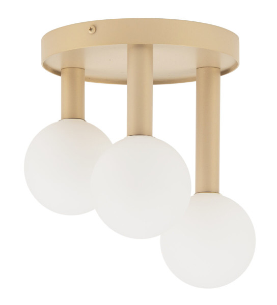 Lampa sufitowa złoto-biała Perla 3xG9x12W wym: 26x20x26 cm Sigma Lighting 859268