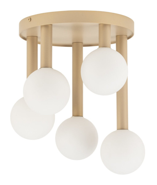 Lampa sufitowa złoto-biała Perla 5xG9x12W wym: 34x25x31 cm Sigma Lighting 821517