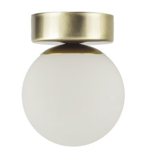 Lampa sufitowa złoto-biała PERLA LUX 1xG9x12W wym: 13x10x10 cm Sigma 860273 Lampa sufitowa złoto-biała PERLA LUX 1xG9x12W wym: 13x10x10 cm Sigma 860273